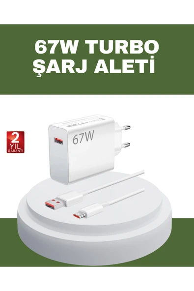 67 Watt Type C Hızlı Şarj Cihazı OnePlus 7 8 9 10 Uyumlu ürün görseli 1