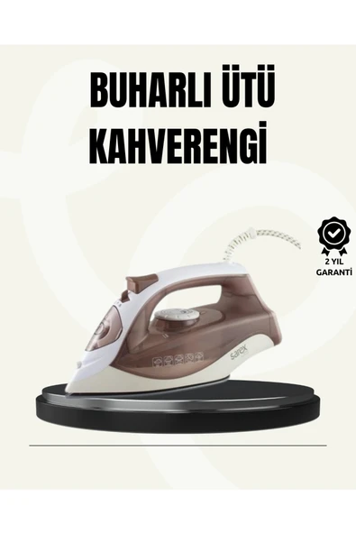 Buharlı Ütü 2200W Seramik Taban 300 ml Kahverengi Dikey Ütüleme ürün görseli 1