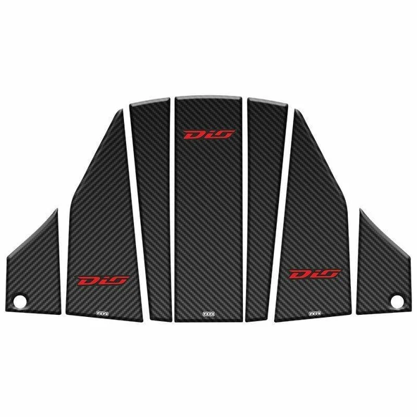 Tank Pad Set HONDA DIO 2021 - 2024 - Resim 3