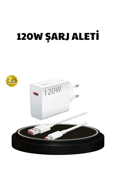 120W Ultra Hızlı Şarj Adaptörü USB-C Destekli Güçlü Şarj Teknolojisi ürün görseli 1