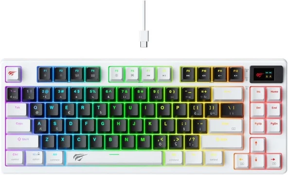Havit Gamenote KB884L RGB TKL Brown Switch Kablolu Mekanik Oyuncu Klavyesi Outlet ürün görseli 1