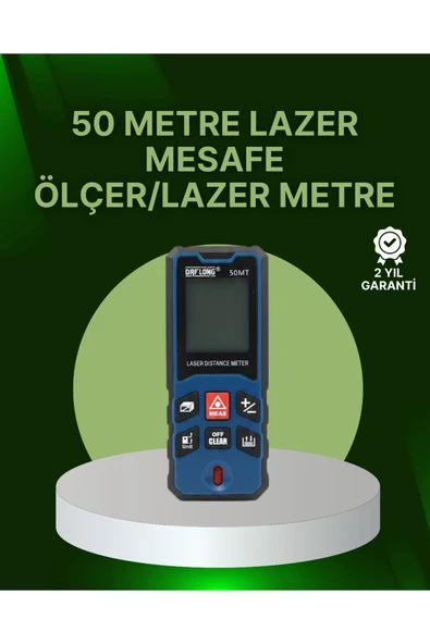 50 Metre Lazer Mesafe Ölçer Profesyonel Dijital Ölçüm Cihazı ürün görseli 1