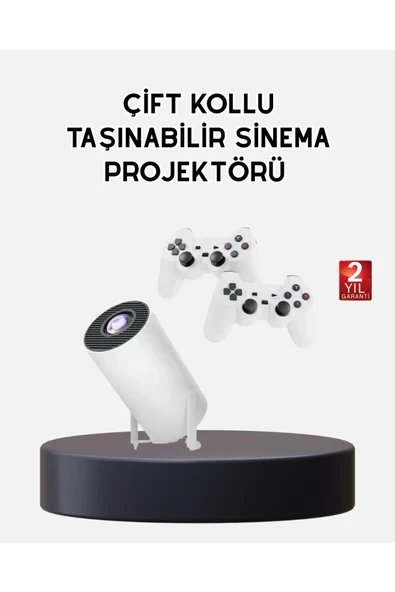 Kablosuz Projeksiyon Cihazı 4K Destekli HDMI USB Oyun Uyumlu ürün görseli 1
