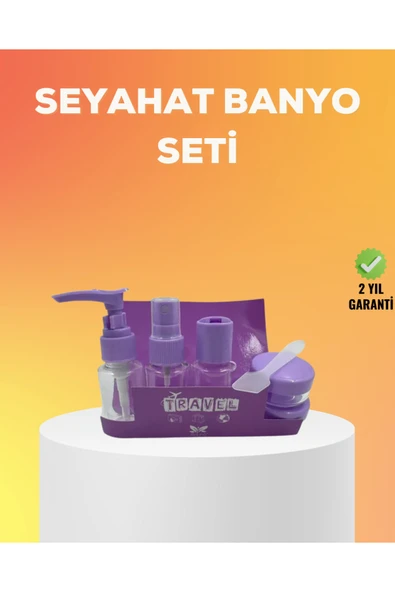 Seyahat Bakım Seti 5 Parça Sızdırmaz Şeffaf Kapaklı 30ml ürün görseli 1