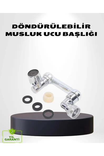 1080° Dönebilen Musluk Ucu – Su Tasarruflu, Esnek ve 360° Çift Eksenli Başlık ürün görseli 1