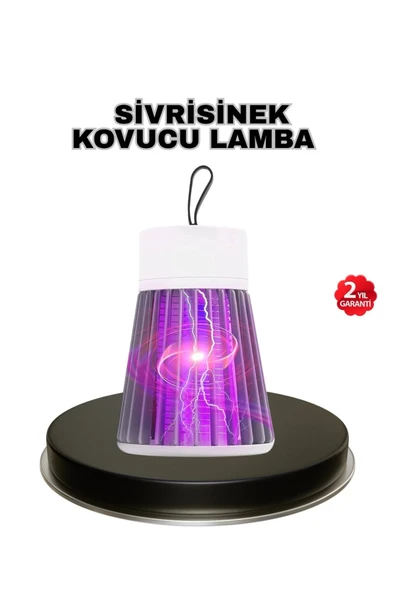 Mor Işıklı Şarjlı Böcek Öldürücü Lamba – Ev, Balkon ve Kamp Kullanımına Uygun ürün görseli 1