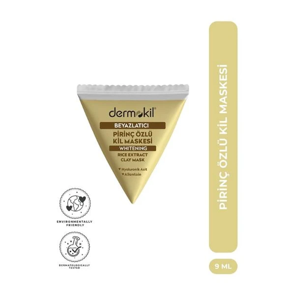 Dermokil Beyazlatıcı Etkili Pirinç Özü Kil Maske 9 ml ürün görseli 1