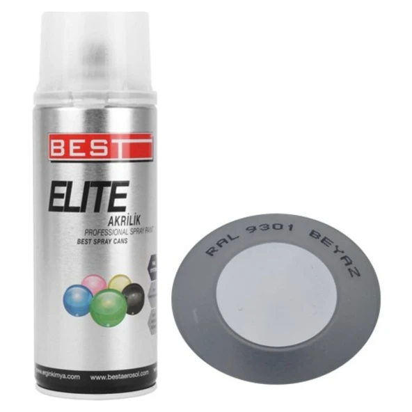 BEST SPREY BOYA ELİTE 400 ML RAL9301 BYZEŞYA BEYAZ ürün görseli 1