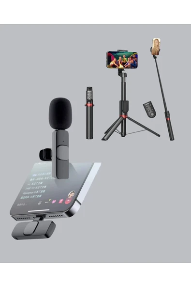 NPL2S TRİPOT +K11 YAKA MİKROFONU SET - Resim 2