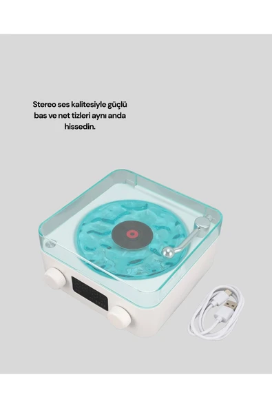 Kablosuz Bluetooth Hoparlör MAVİ - Resim 4