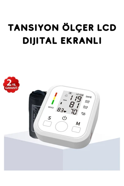 Üst Koldan Ölçüm Dijital Tansiyon Aleti – IHB Aritmi Uyarılı ve Çift Hafızalı ürün görseli 1