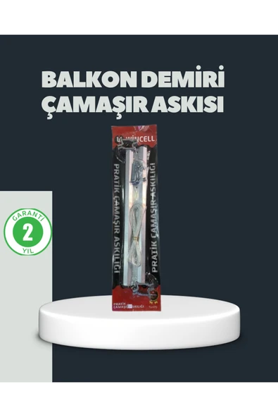 Balkon Demiri Çamaşır Askısı Kare Demirlere Uygun Dayanıklı Tasarım ürün görseli 1