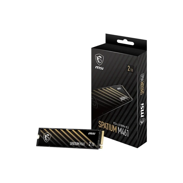 MSI SPATIUM M461 2TB PCIE 4.0 NVME M.2 SSD ürün görseli 1