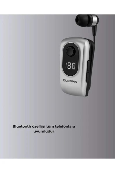 DSF 220 Kablosuz Klipsli Bluetooth Kulaklık - Resim 3