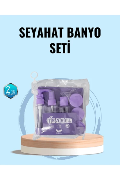 Taşınabilir 5’li Seyahat Banyo Seti Şampuanlık Sprey Krem Kutusu ürün görseli 1