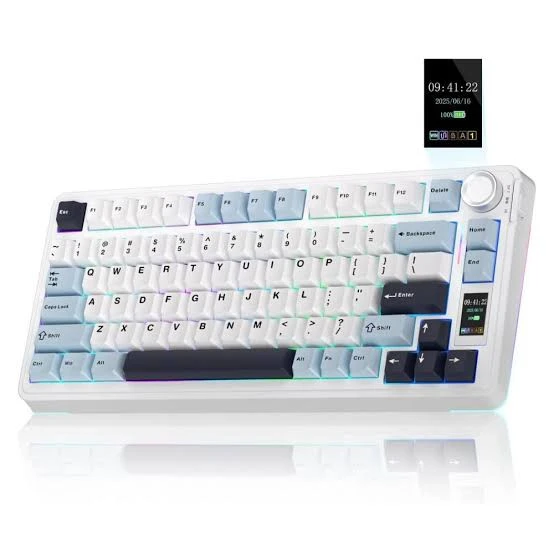 Aula S75 Pro Mekanik Rgb Tkl Seiya Switch Kablosuz Makrolu Hot Swap Klavye beyaz (TEŞHİR) ürün görseli 1