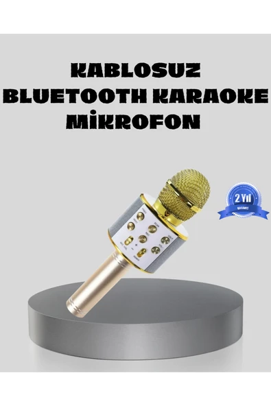 Bluetooth Karaoke Mikrofon Şarjlı Uzun Pil Ömürlü Çok Fonksiyonlu ürün görseli 1