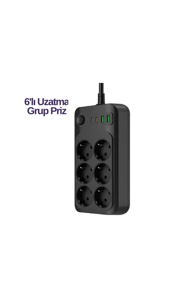 6LI PRİZ ürün görseli 1