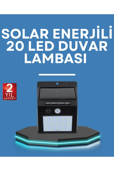 Hareket Algılamalı Solar LED Güvenlik Lambası ürün görseli 1