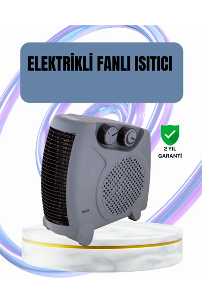 Fanlı Oda Isıtıcısı Termostat Kontrollü Soğuk Hava Üfleme Modu ürün görseli 1