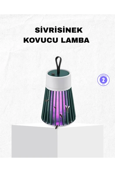 Şarjlı Mor Işıklı Sivrisinek Öldürücü Lamba – Sessiz ve Kimyasal İçermez ürün görseli 1