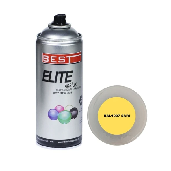 BEST SPREY BOYA ELİTE 400 ML RAL1007 SARI - Resim 2