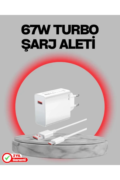 67 Watt Turbo Destekli Şarj Cihazı Honor 50 70 90 Uyumlu ürün görseli 1