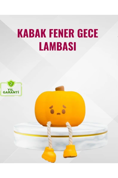 Silikon Pumpkin Night Light Telefon Tutuculu LED Lamba ürün görseli 1