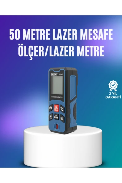 Dijital Lazer Mesafe Ölçüm Cihazı İnşaat ve Ev Kullanımı ürün görseli 1