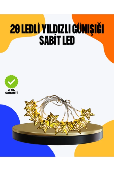 Yıldız Led Işık 5 Metre Dekoratif Aydınlatma Günışığı ürün görseli 1