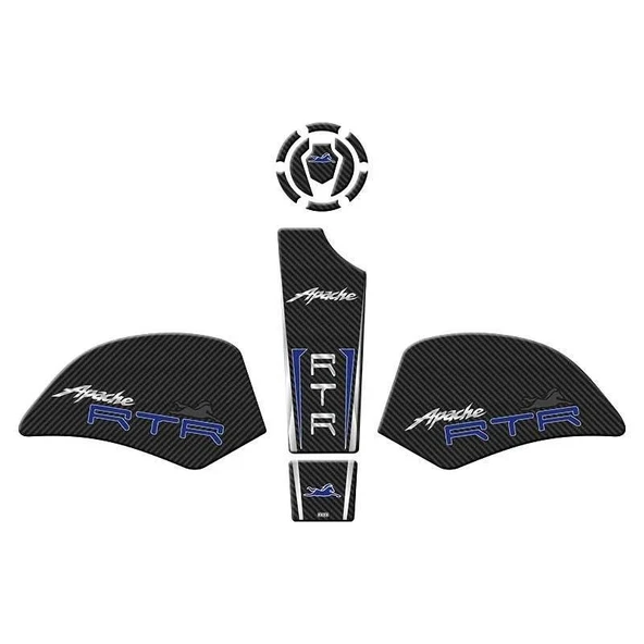 TANK PAD SET TVS APACHE RTR 200 2022 - 2025 - Resim 2