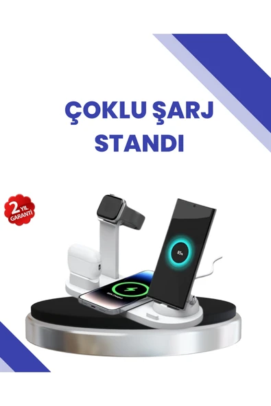 Masaüstü Düzenleyici 4’ü 1 Arada Kablosuz Şarj Aksesuarı ürün görseli 1