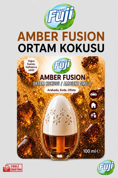 Ilgaz Fuji Amber Kokulu Araç, WC, Oda ve Ortam Kokusu 100 ml | Amber Fusion Kalıcı Kavanoz Koku ürün görseli 1
