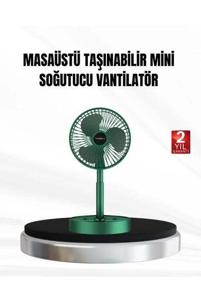 Şarjlı Mini Fan Katlanabilir 3 Hız Ayarlı Taşınabilir Tasarımlı ürün görseli 1