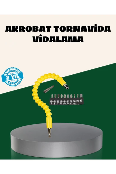 12 Parça Akrobat Bits Seti Çok Amaçlı Vidalama Dayanıklı Çelik ürün görseli 1