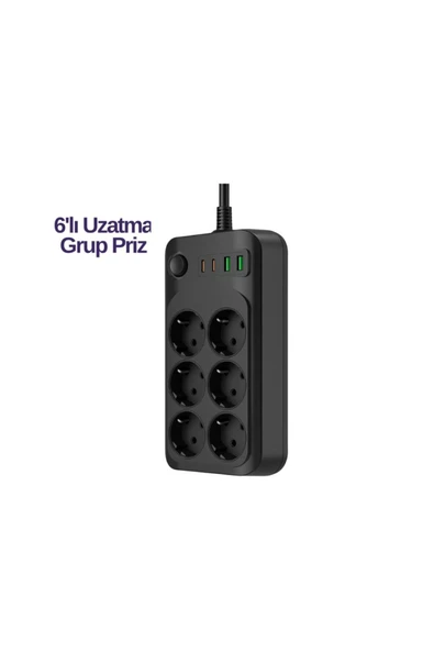 6LI PRİZ ürün görseli 1