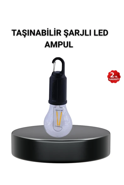 Taşınabilir Şarjlı LED Kamp Lambası  Type-C Girişli ve Kancalı Tasarım ürün görseli 1