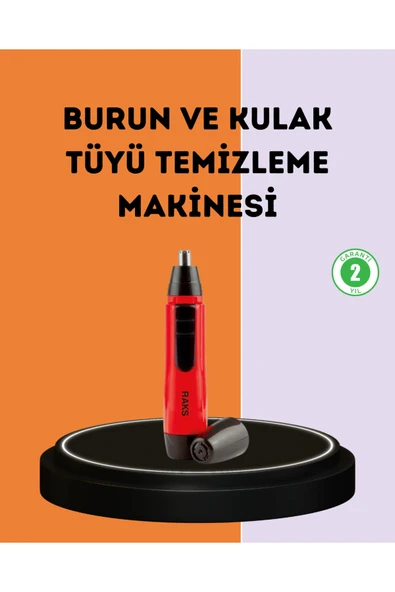 Kulak Burun Tüy Temizleme Makinesi Raks Leo Pilli Kuru Kullanım ürün görseli 1