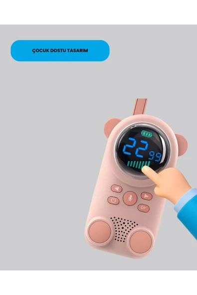 LCD Ekranlı Bebek m2 Telsizi - Resim 2