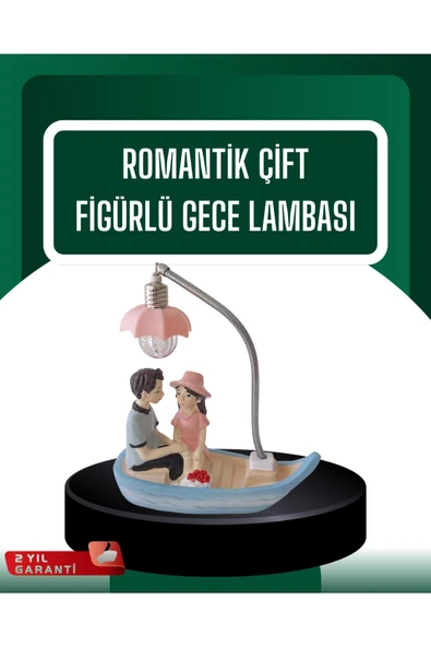 El Ele Tutuşan Çift Figürlü Dekoratif Gece Lambası Romantik Tasarım ürün görseli 1
