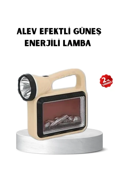 Güneş Enerjili Alev Efektli Lamba COB Led Su Geçirmez Çok Fonksiyonlu ürün görseli 1