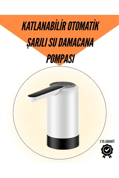Taşınabilir Şarjlı Damacana Su Pompası Hijyenik Tasarım ürün görseli 1