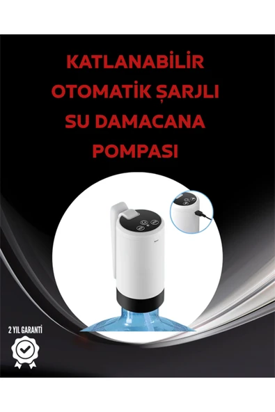 Otomatik Şarjlı Damacana Pompası Ev Ofis Kamp Kullanım ürün görseli 1
