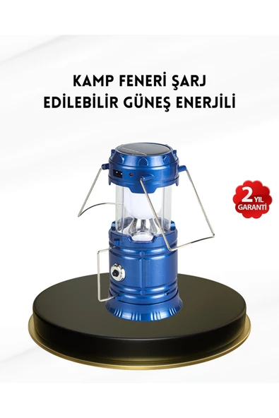 Solar Kamp Lambası Kızak Sistemli Şarjlı Taşınabilir Doğa Yürüyüşü Işığı ürün görseli 1
