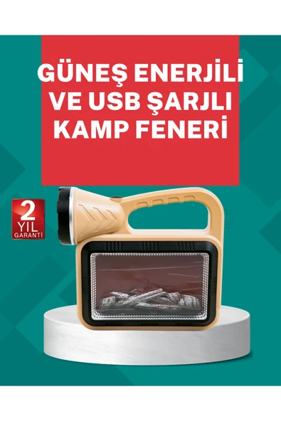 Alev Efektli Güneş Enerjili Lamba – Su Geçirmez ürün görseli 1