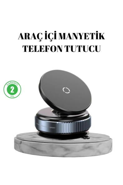 UCUZTEKNO Vakumlu Vantuzlu Mıknatıslı Telefon Tutucu 360 Derece Döner