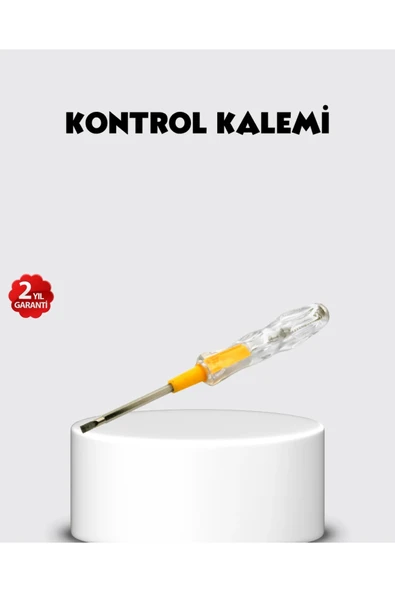 Neon Lambalı Elektrik Kontrol Kalemi Nikel Kaplama 110-220V ürün görseli 1