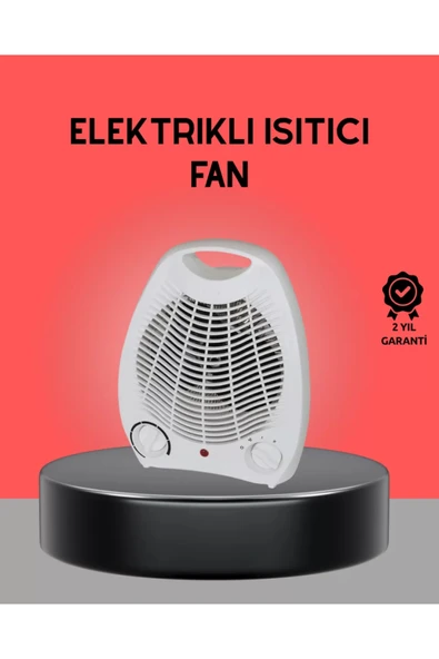 Mini Elektrikli Isıtıcı 2000W – Termostatlı Fanlı Isıtma, Taşınabilir Tasarım ürün görseli 1