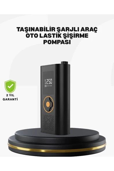 Taşınabilir Dijital Lastik Şişirme Cihazı Güvenli ve Pratik Kullanım ürün görseli 1
