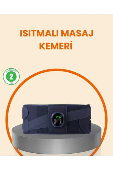 Isıtmalı Masaj Kemeri Dijital Ekranlı Bel Çevresi 100 cm Altı Uyumlu ürün görseli 1